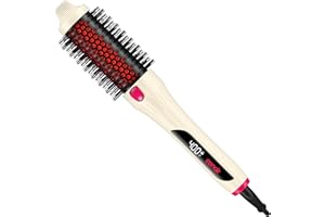 Conair BC99C Ceramic Thermal Round Brush, Infrared light with 4 temperatures, LED Display, Eliminates Frizz and Reduces Damag