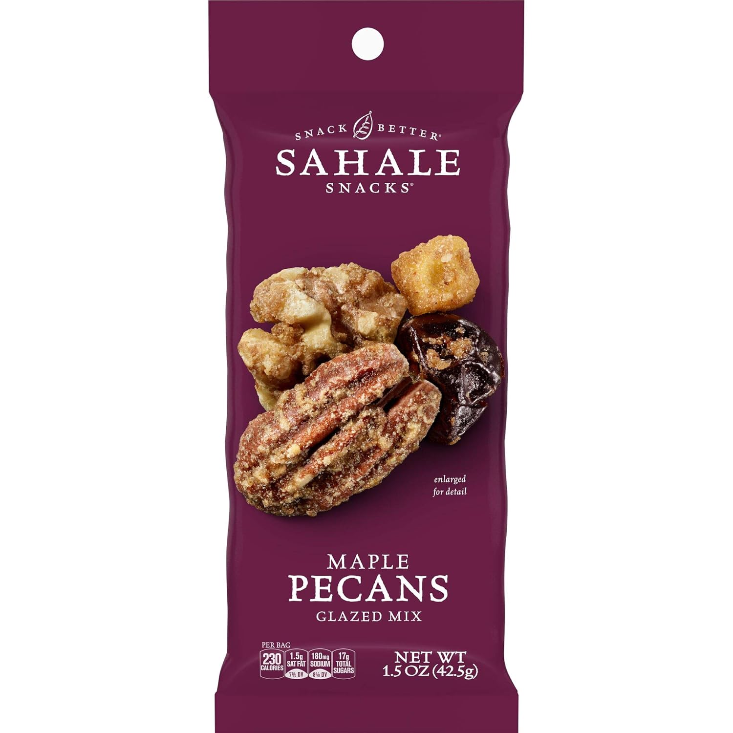 Sahale Snacks Maple Pecans Glazed Mix, 1.5 Ounces (Pack of 9)