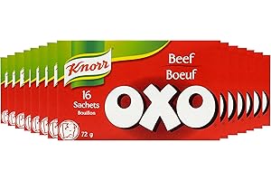 Knorr OXO Bouillon for adding rich deep flavour to soups and stews Beef Sachets easy to use, quick to dissolve 72 g pack of 1