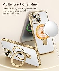 CAPRARO for iPhone 15 Case with Magnetic Stand