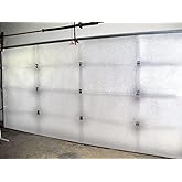 NASA TECH White Reflective Foam Core 2 Car Garage Door Insulation Kit 18FT (WIDE) x 8FT (HIGH) R Value 8.0 Made in USA New and Improved Heavy Duty Double Sided Tape (ALSO FITS 18X7)