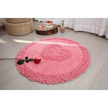 Amazon De Xin Yu Yue Firm Moderne Einfachheit Rot Runder Teppich