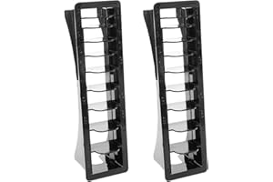 CALLARON 2pcs Comb Storage Box Hair Tool Organizer 10pcs Black Guide Combs Storage Case for Barber and Salon