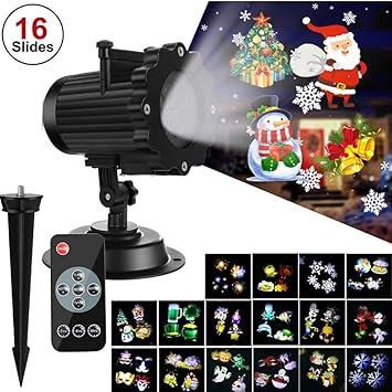 ZTXY Luces de proyector de Halloween Linterna de Navidad 16 ...