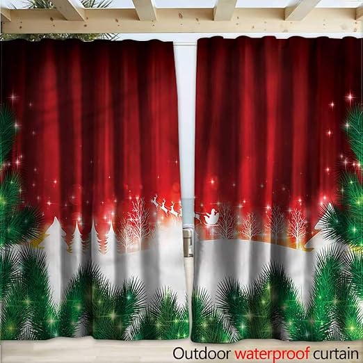 warmfamily cortinas navidenas 108 x