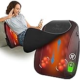 CuPiLo Cordless Back Massager for Pain Relief Deep Tissue, Up and Down Rolling Back Massage with Heat, Portable Shiatsu Lower Back Massage for Home Office
