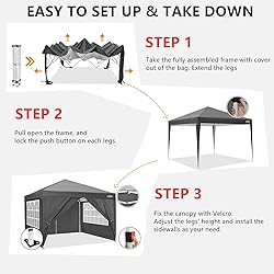COBIZI 10x10 Pop up Canopy Tent Protable Canopy