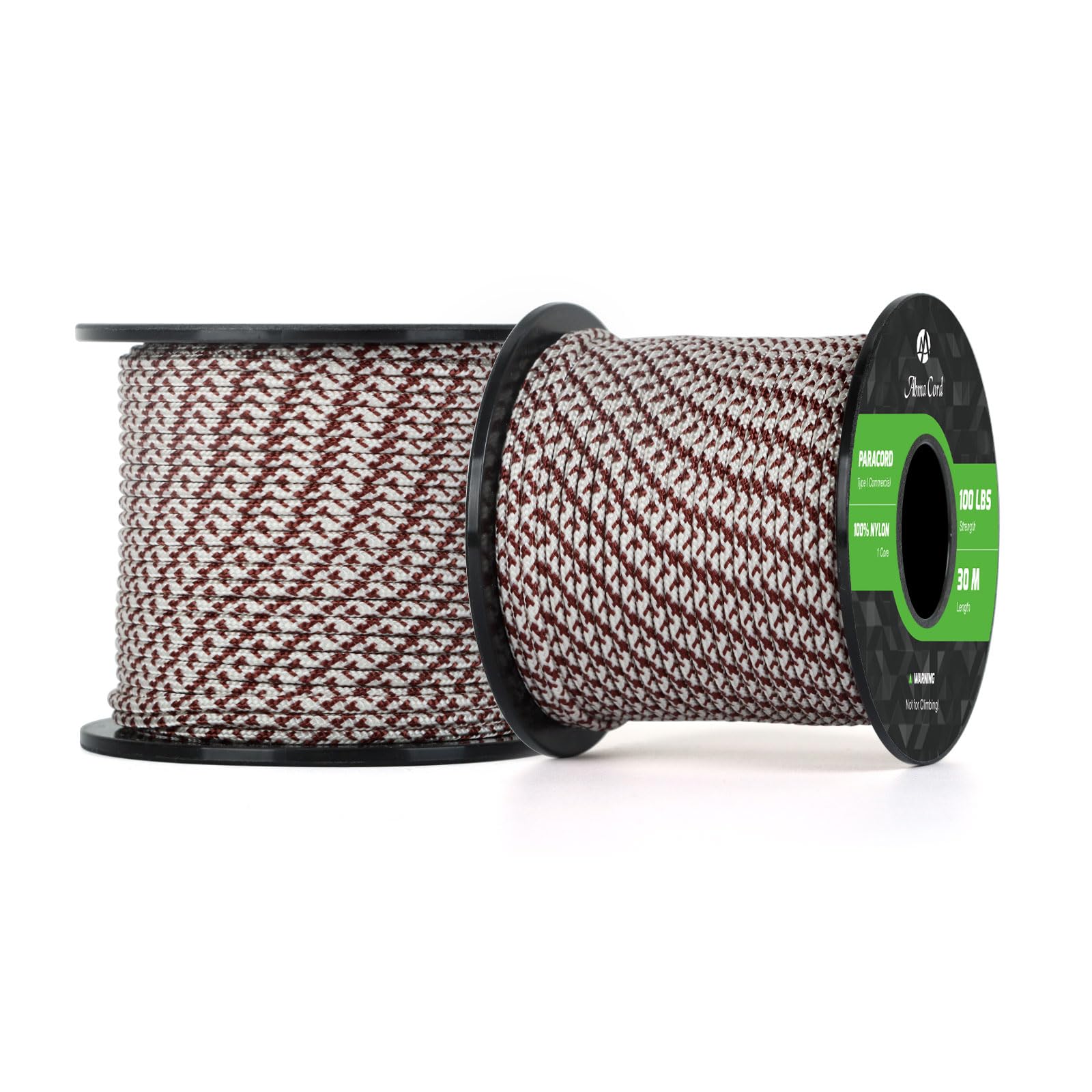 Abma Cord Paracord 100 lbs 2mm 100% Nylon 30M - Antique
