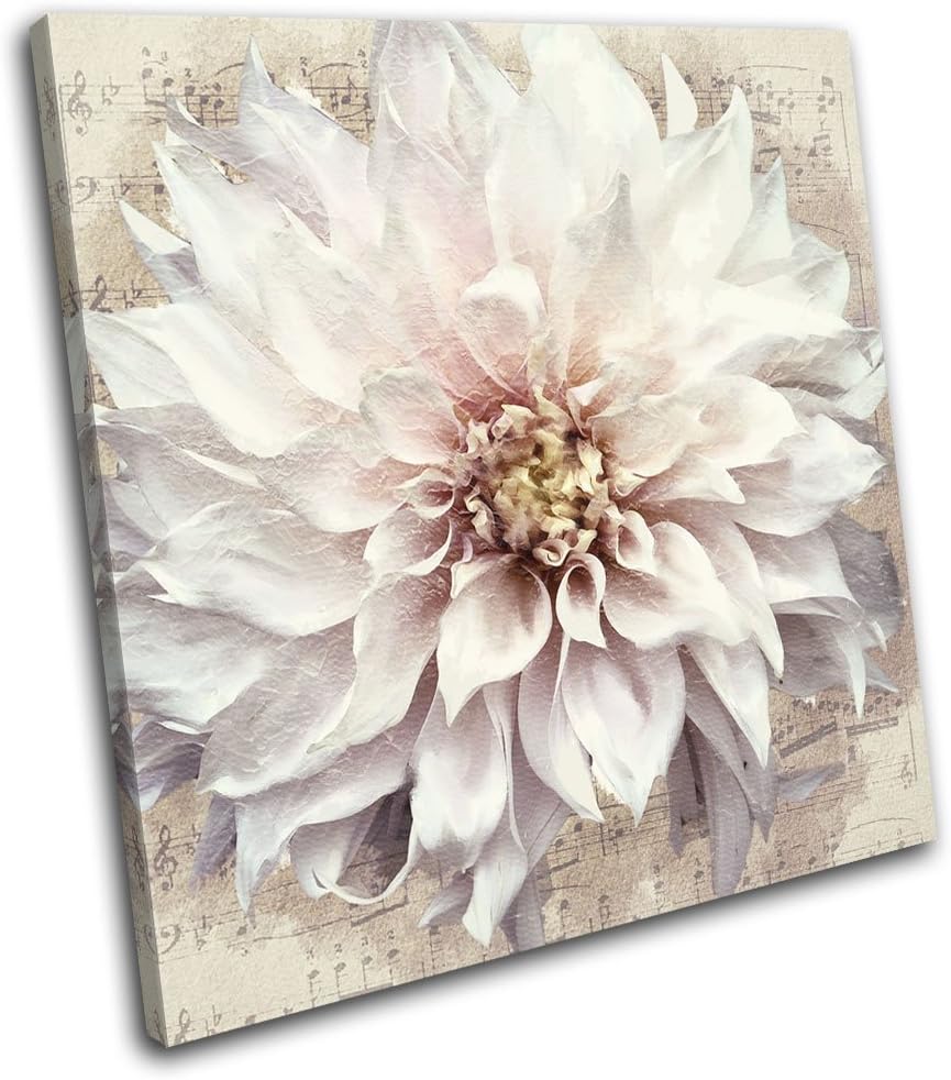 Rose Petals Shabby Chic SINGLE CANVAS WALL ART Picture Print
