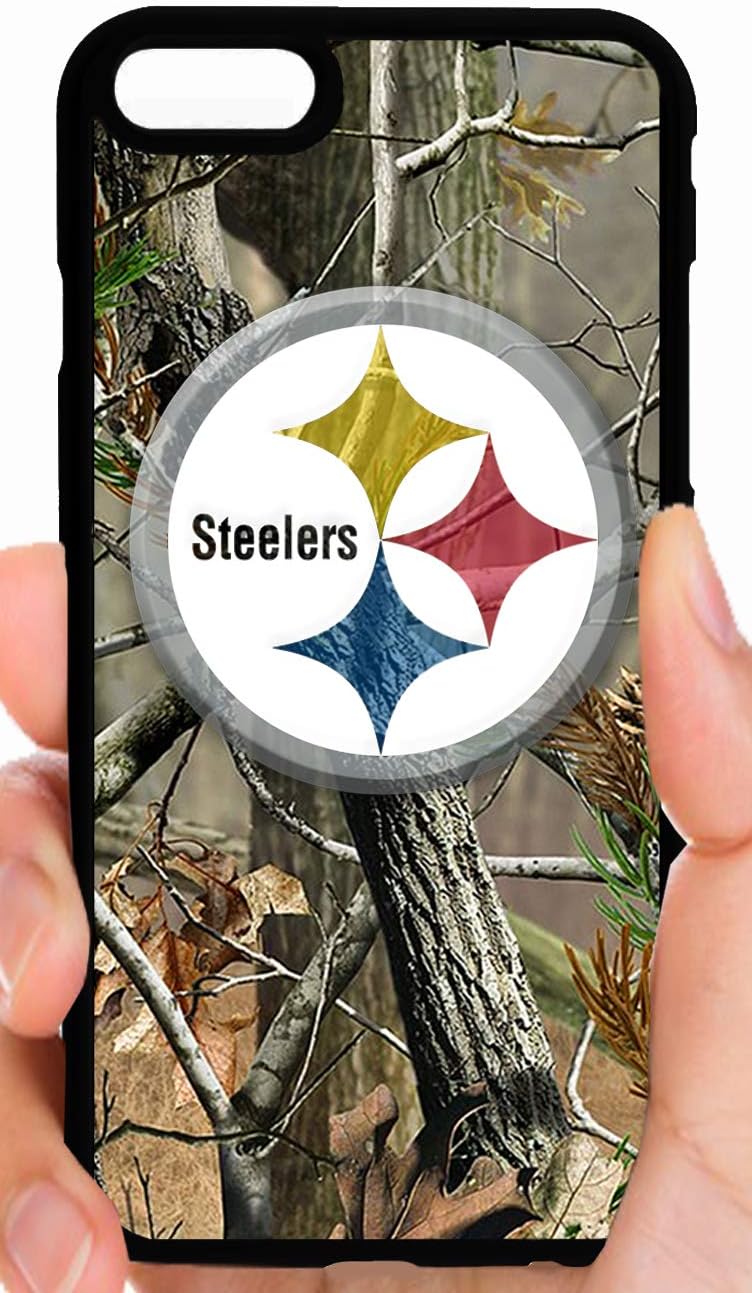 Steelers Logo Camo Camouflage Hunting Fishing Football Phone Case Cover - Select Model