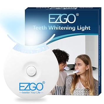 Amazon Com Ezgo Teeth Whitening Led Accelerator Lights 5 X Led Light Whiten Teeth Faster Works With Tooth Whitening Gel Whitening Trays Or White Strips Beauty