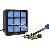 Solder Fume Extractor - MUIN 3 Stage Filtration Solder Smoke Absorber for Soldering and Wood Burning,Portable Soldering Fume