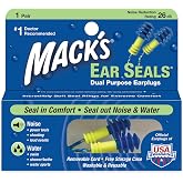 Mack's Ear Seals Dual Purpose Earplugs 1 Pair (Pack of 3)
