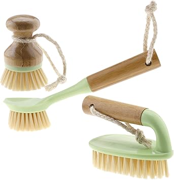 Hogar y cocina HENSHOW Juego de Cepillos de Limpieza de 5 Piezas y