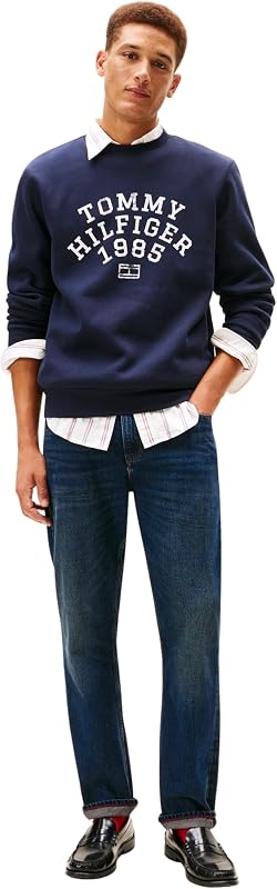 Sweatshirt masculino Archive com gola redonda, azul (Desert Sky), S — foto 4 de 5