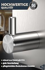 4smile Self Adhesive Hooks Set of 6 Stainless Steel Heavy Duty 10 kg view 5