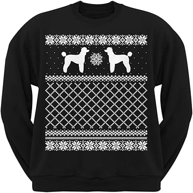 poodle ugly christmas sweater