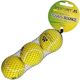 SPORTSPET Tennis Bounce Balls for Dogs Natural Rubber 64mm Pack of 3 view 2
