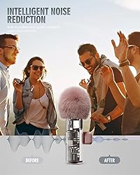 PQRQP 3 in 1 Wireless Lavalier Microphone for
