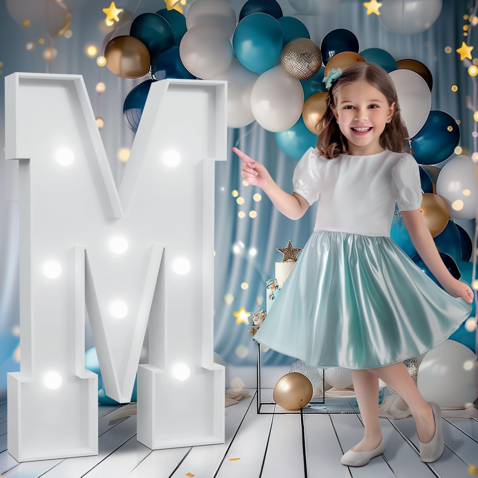 Photo 1 of ****DIY KIT**** Marquee Letters 3 Feet Tall, Cool White Light Up M, Large Marquee for Birthday Anniversary Graduation Party Decoration, Marry Me Light Up Letters for Wedding (DIY Kits)