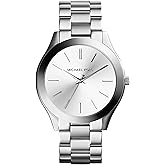 Michael Kors Slim Runway Three-Hand Silver-Tone Stainless Steel Women's Watch (Model: MK3178)