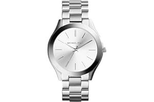 Michael Kors Slim Runway Women's Watch, Stainless Steel Bracelet Watch for Women