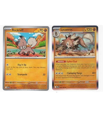 Pokémon TCG Lycanroc EX Scarlet & Violet - Paldea Evolved 117/193 Holo