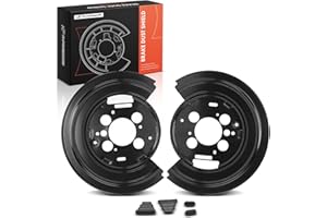 A-Premium Rear Driver and Passenger Side Brake Dust Shield Compatible with Ram, Chrysler and Dodge Models - 1500 2011-2012, R