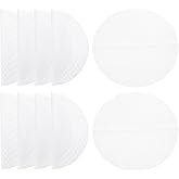 uxcell 10 Pcs 7.5 Inch Non-Stick Silicone Steamer Liners Mesh Mat, Reusable Round Steamer Mesh Pastry Dumplings Pad Mat, White