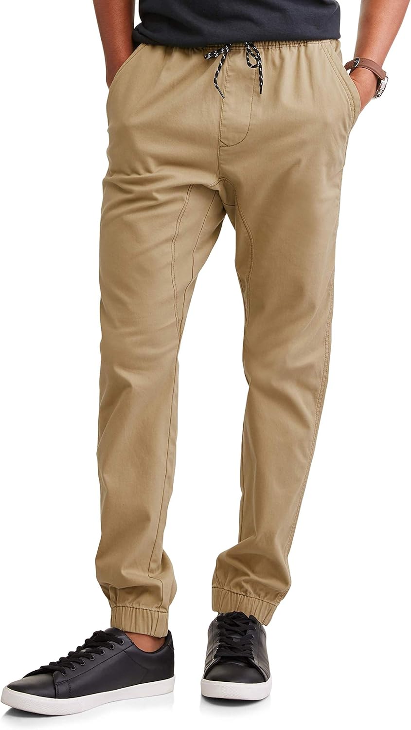 Sand Khaki Jogger Woven Pants XLarge at Amazon Men’s Clothing store