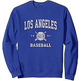Los Angeles LA Vintage Baseball Throwback Retro Design Sweatshirt