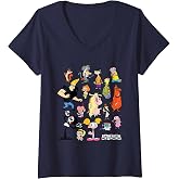 Women's Cartoon Network Characters V-Neck T-Shirt