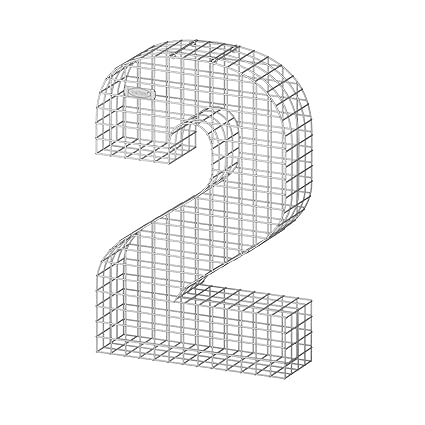 Bellissa Gabionen Ziffer 2 97182 Steinkorb Als 3d Ziffer