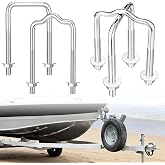 Otoolling Square U-Bolt Kit Boat Trailer Frames 3.15" Wide x 6" Long x 1/2'' Diameter Straight Formed for 3500 lbs Durable Zinc Plated U Bolt with Nut and Washer for Trailer Boat Guide