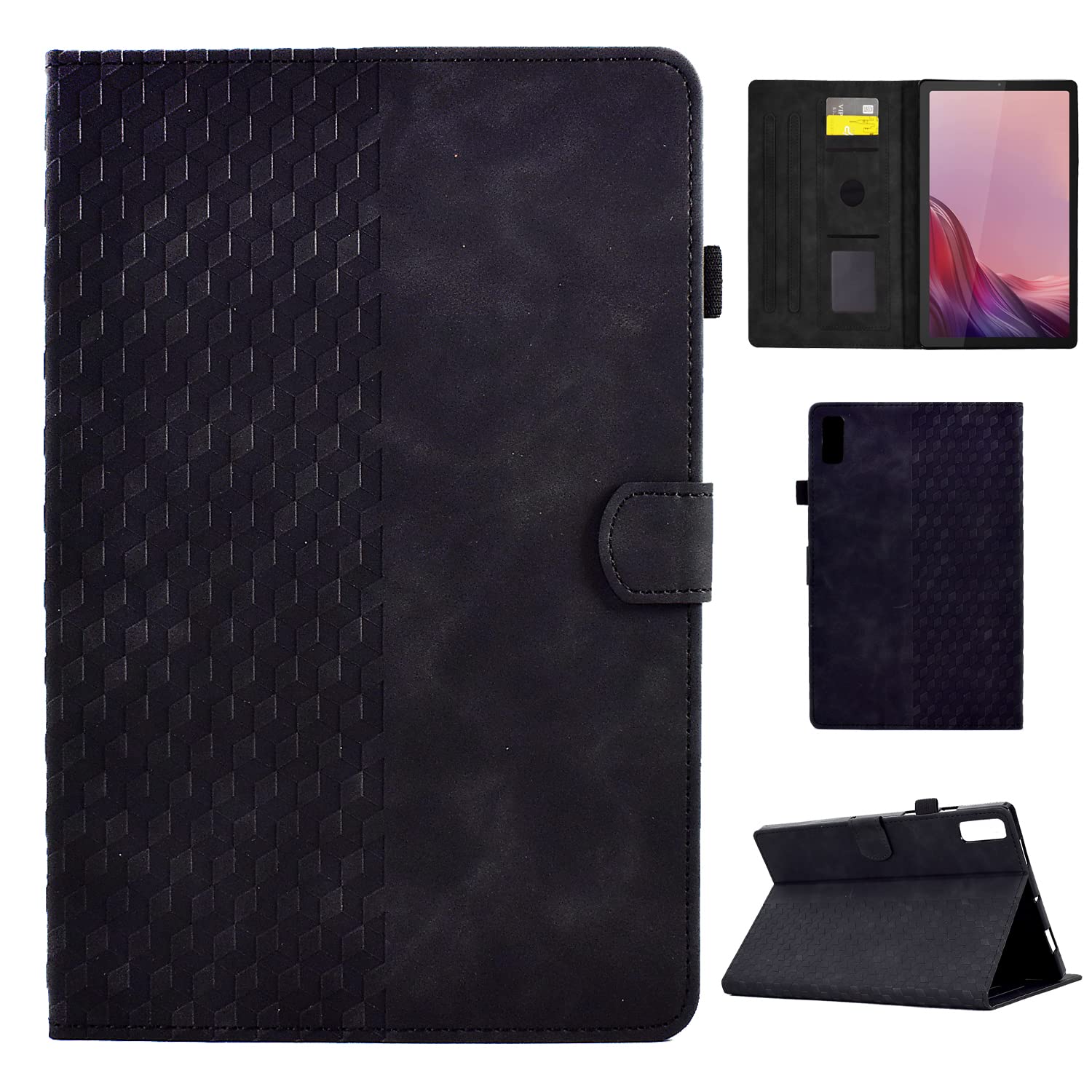 CASAFUNY Case for Lenovo Tab M9 9 inch Case 2023 (TB310FU) Protective Tablet Case Multi-Angle Stand Shockproof Cover for Lenovo M9 2023 Tablet Case 9 Inch, Black — image 1