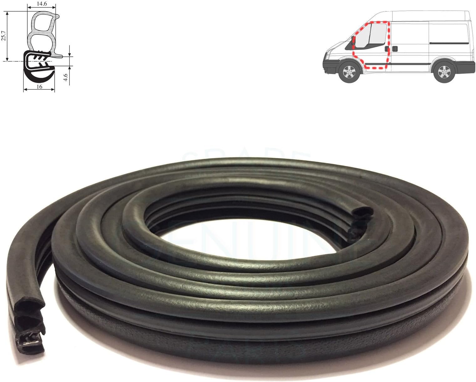 FRONT RH/LH DOOR WEATHERSTRIP RUBBER SEAL 1555296