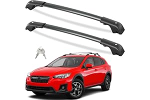 Tuyoung 220lbs Lockable Roof Rack Cross Bars Compatible with Subaru Crosstrek 2018-2023 & Impreza 2017-2023 with Side Rails, Heavy Duty Anti-Theft Aluminum Roof Crossbars Rooftop Luggage Carrier