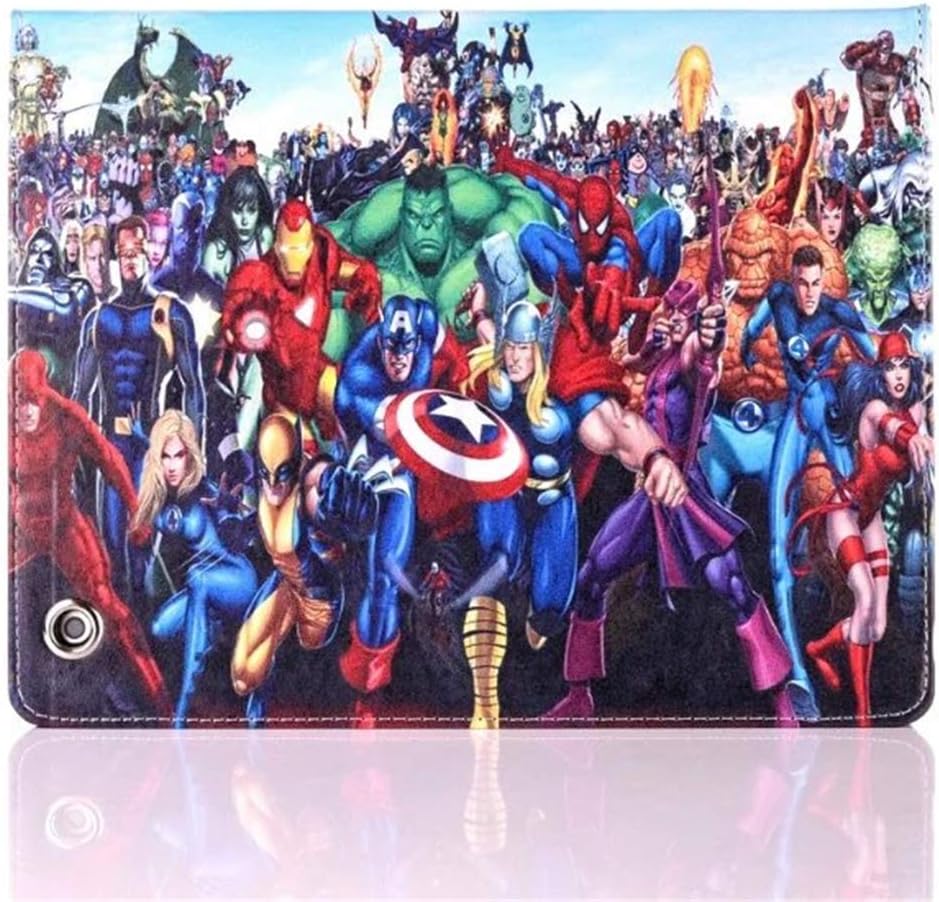 iPad 4 3 2 Cartoon Case, Hwota Cute Cartoon Fashion Kids Girls Slim Flip Folio Stand Leather Case Auto Sleep/Wake Feature Smart Cover for Apple iPad 2 3 4 (No.07)