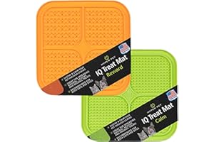 Hyper Pet IQ Treat Lick Mat for Dogs, Dog Slow Feeder & Cat Lick Mats | Great Alternative to Slow Feeder Dog Bowls & Cat Slow Feeders | Perfect Dog Licking Mat, Cat Puzzle Feeder & Dog Enrichment Toys