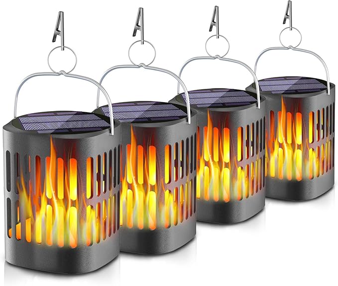 Solar Laterne Licht Außen hängende Terrasse Dekoration mit blinkenden