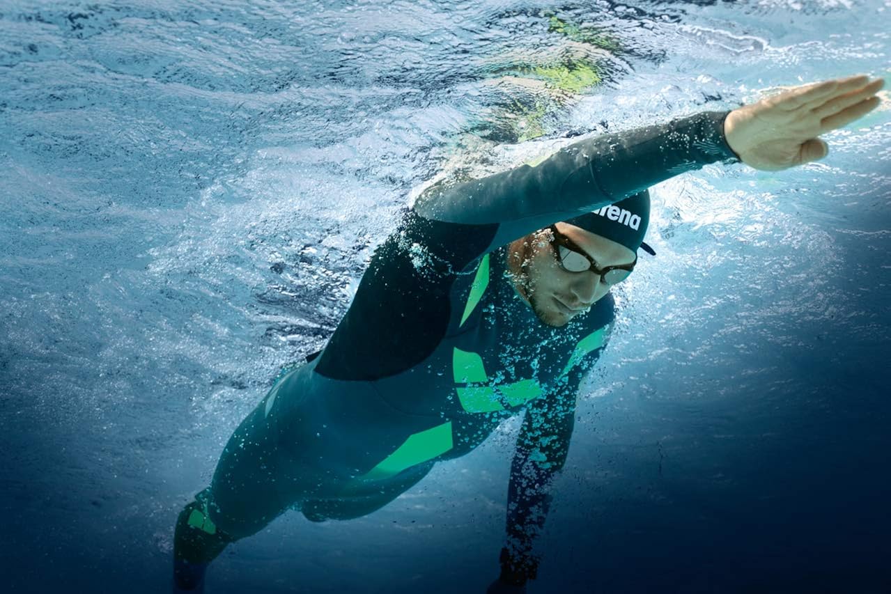 arena Men’s Triathlon Wetsuit Triwetsuit Full Sleeve Neoprene for Open Water Swimming, Ironman and USAT Approved: Clothing