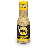 Buffalo Wild Wings Parmesan Garlic Sauce, 12 fl. oz., Perfect Dipping Sauce, Chicken Marinade, Chicken Parmesan Topping and Wing Seasoning, Made with Italian Herbs