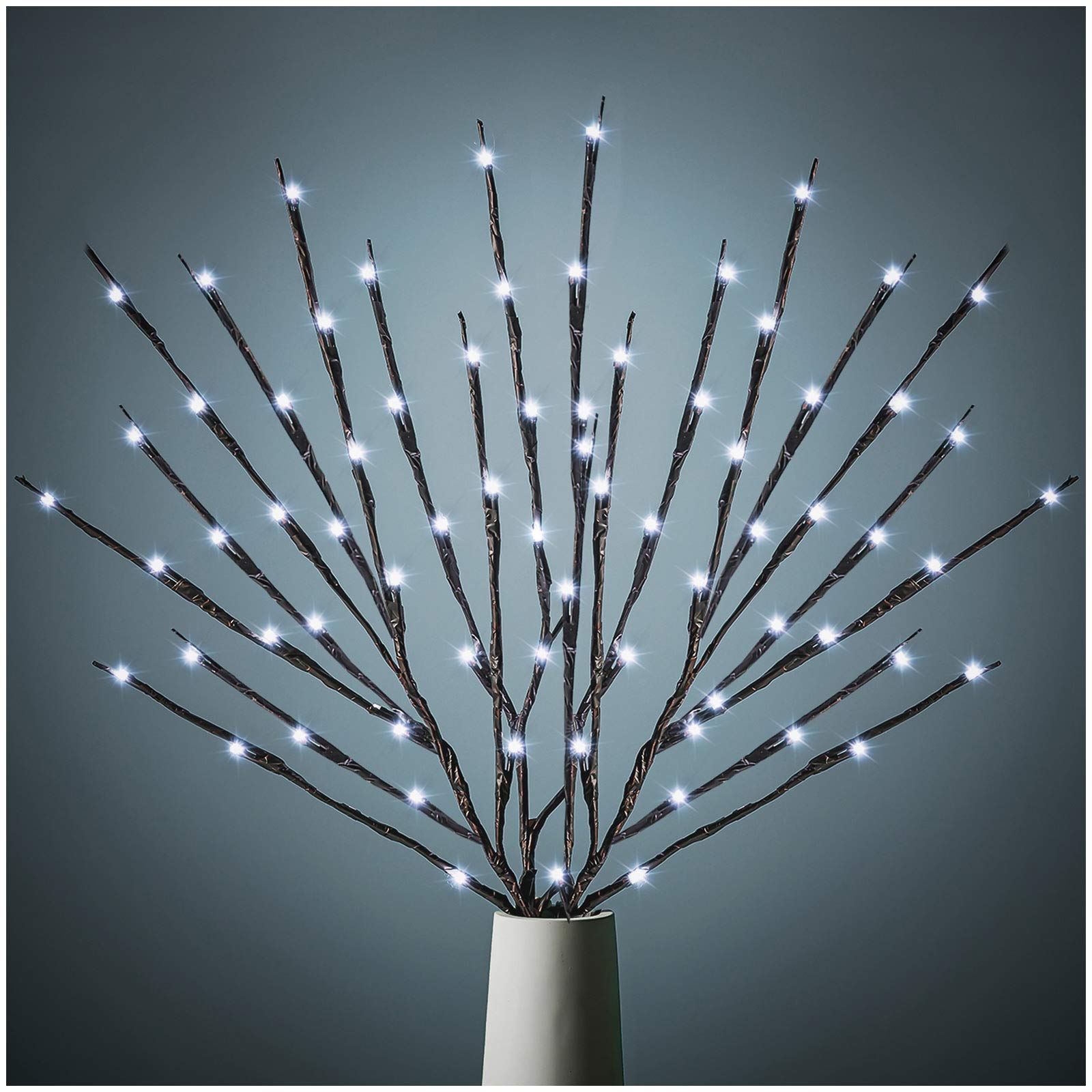 KXCOFTXI 3 Pack Twig Lights, Lighted Branches for Vase, Branch Lights for Indoor and Outdoor, Light Up Decorations for Halloween Thanksgiving Day and Christmas