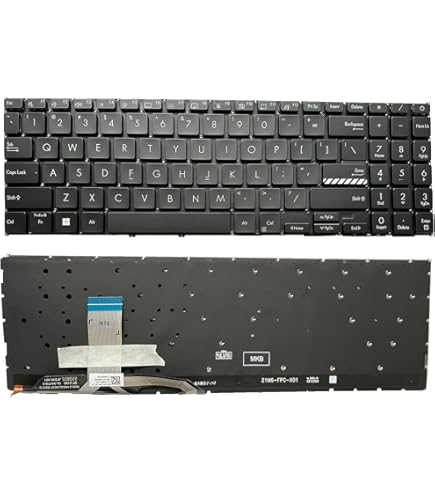TLBTEK Laptop Keyboard Replacement For Asus VivoBook S15/X510/F510 Series - Black Keyboard Only