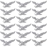 SUNNYCLUE 30Pcs Silver Eagle Charm Big Bird Charms Bulk Metal Alloy Antique Animal Birds Hawk Independence Hanging Beads Pendants for Jewelry Making Bracelets Earrings DIY Craft Accessories