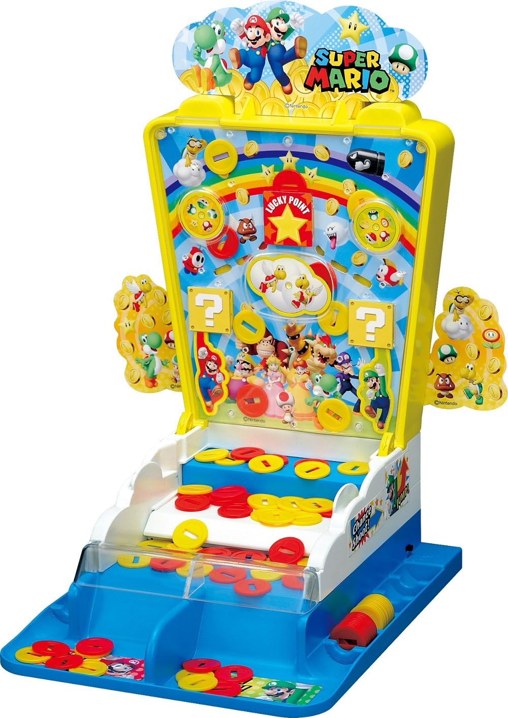 スーパーマリオ ガンガンget ラッキーコインシューター アクションゲーム おもちゃ Amazon