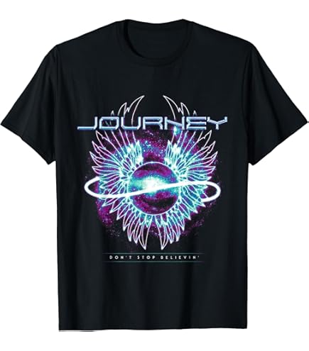 Amazon.com: Journey Men's Frontiers Tour T-Shirt, Black, Small