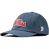 Branded Bills Officially Licensed x Mississippi Old Miss Rebels Performance Dad Hat Collection Ole Miss Crimson Script PVC