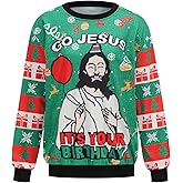 Ugly Sweatshirt Costume Women Novelty 3D Long Sleeve Shirt for Party