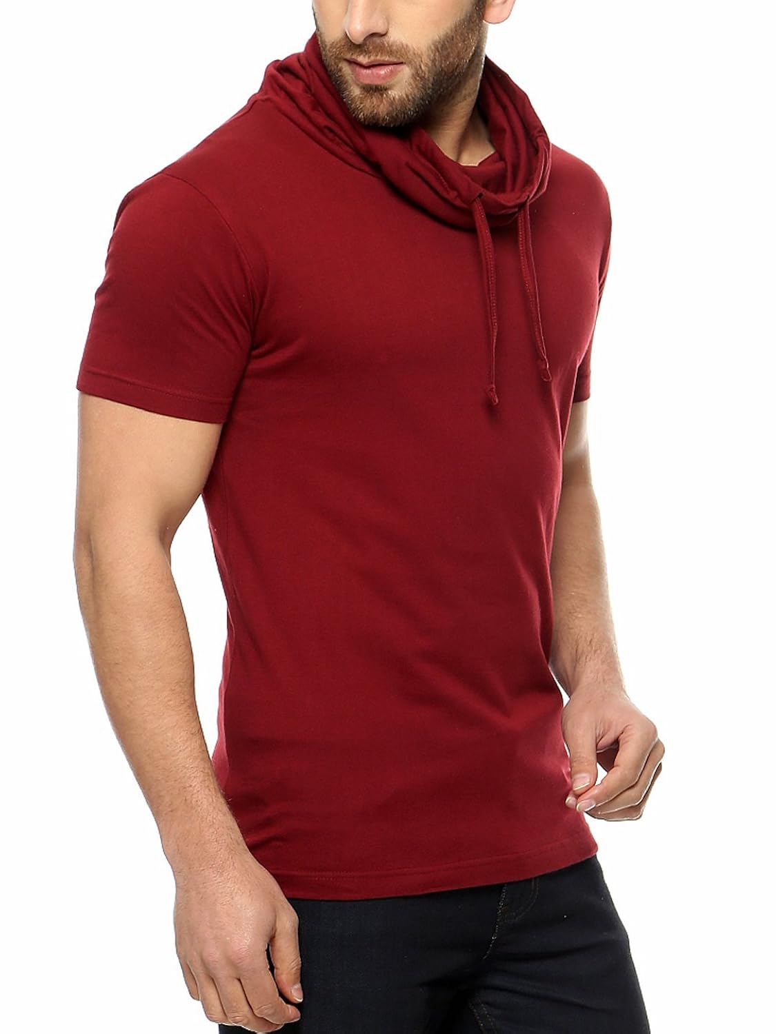 gritstones men's plain slim fit t-shirt